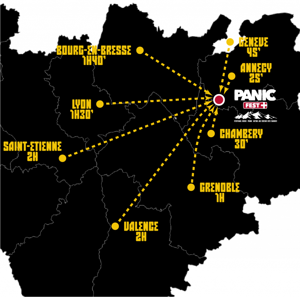 Carte Distance Région